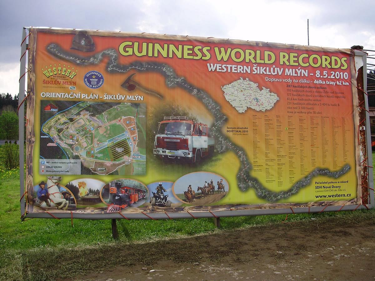 Světový rekord v dálkové přepravě vody